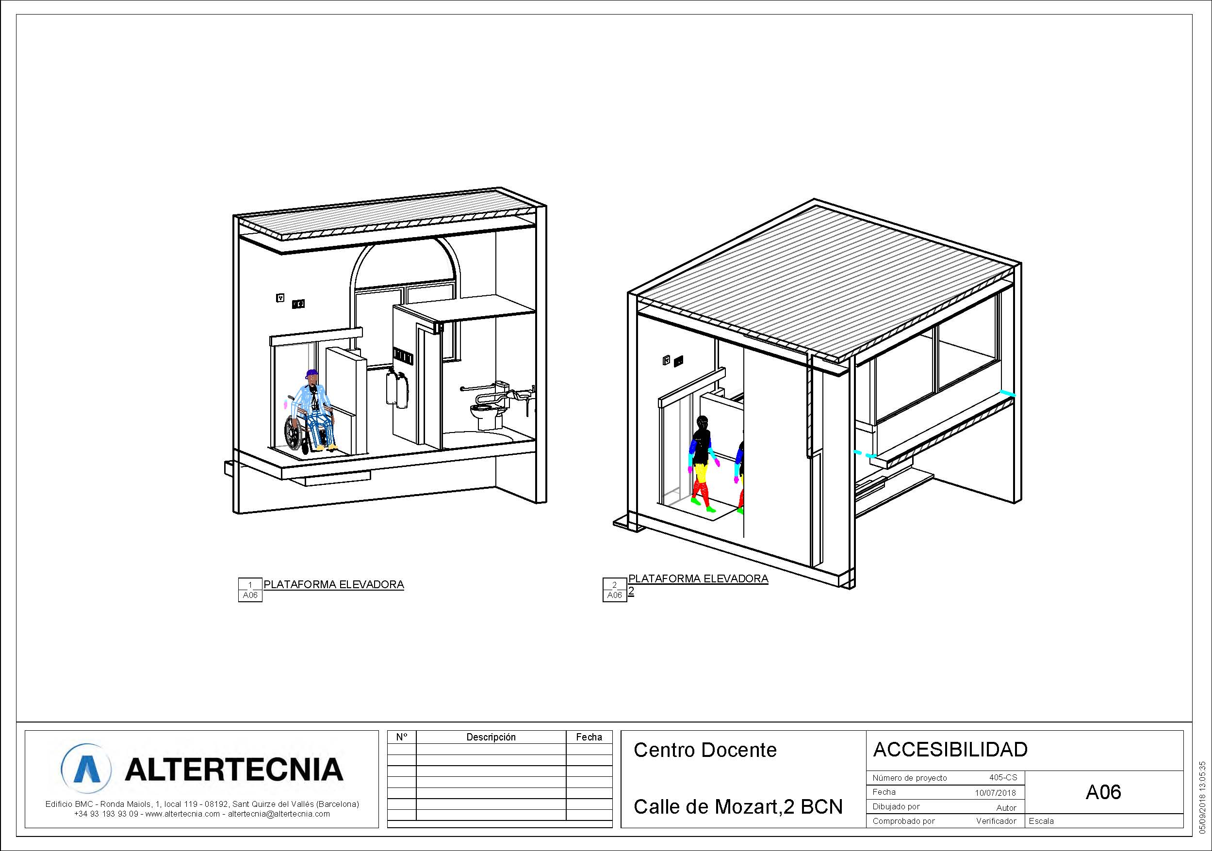 accesibilidad licencias para la escuela de Andrea Vilallonga